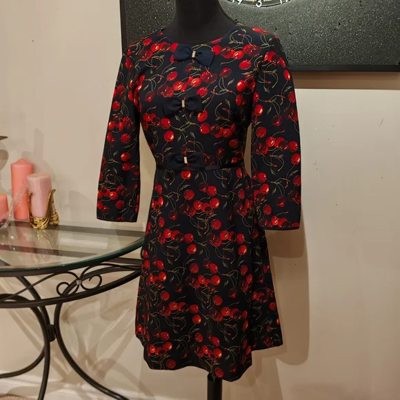 Ted Baker Women's Fyra Cheerful Cherry Bow Dress - Picture 12 of 16